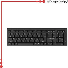 تصویر کیبورد و موس بی سیم گرین لاین مدل GKM-200 Green Lion GKM-200 Wireless Combo Keyboard and Mouse