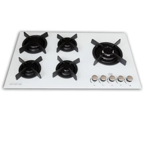 تصویر اجاق گاز شیشه ای ۵ شعله تی اندی مدل TD 133E T&D Glass Hob Model TD 133E