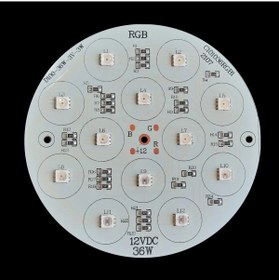 تصویر ماژول LED RGB دایره از 9W الی 54W - 54وات 