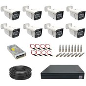 تصویر پک 8 عددی دوربین مداربسته بولت 5 مگاپیکسل AHD مدل 8302H 