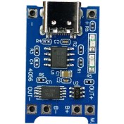 تصویر ماژول شارژر باطری لیتیومی TP4056 TYPE-C 1A 