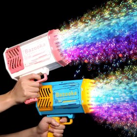 تصویر تفنگ حباب ساز رگباری 69 حباب شارژی 601/1 BUBBLE GUN BAZOOKA _ 601/1