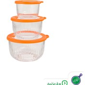 تصویر ست کاسه لیمون مدل گرد شیشه ای شیاردار | فروشگاه اینترنتی هوم زاد لوازم خانه و آشپزخانه 