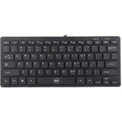 تصویر کیبورد سیم دار مینی برند DELL دل مدل K616 -رنگ مشکی-غیر اورجینال-گارانتی تست و اصالت کالا 