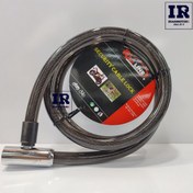 تصویر قفل موتور سیکلت کابلی ردلاین مدل RE2018 طول ۱۸۰ سانتیمتر 