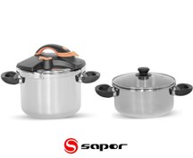 تصویر زودپز دوقلو کلیپسی ساپر مدل CLARA 