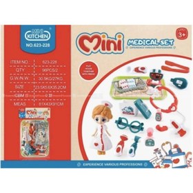 تصویر اسباب بازی مدل ست لوازم پزشکی همراه عروسک کد 623-228 