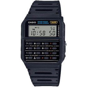 تصویر Casio CA53W سری Vintage | بانک اطلاعات | کرونومتر 1/100 SEC | مقاوم در برابر آب | ماشین حساب 8 رقمی | زمان دوگانه | رزین بند | مورد رزین | تقویم خودکار | زنگ روزانه | باتری 5 ساله Casio CA53W Vintage Series | Data Bank | 1/100 SEC Stopwatch | Water Resistant | 8 Digit Calculator | Dual Time | Resin Band | Resin Case | Auto Calendar | Daily Alarm | 5 Year Battery