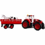 تصویر اسباب بازی تراکتور مزرعه بزرگ dorj toy ا dorj toy large farm tractor toy dorj toy large farm tractor toy