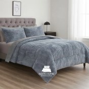 تصویر روتختی مخمل پلیسه کریستال دو نفره 