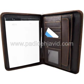 تصویر فولدر چرمی زیپ دار مدل 201 