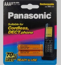 تصویر باتری نیم‌قلمی شارژی پاناسونیک 