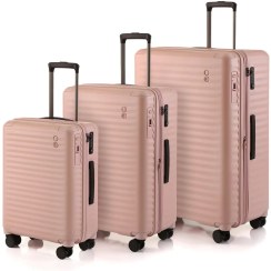 تصویر چمدان اکولاک ژاپن مدل سلسترا XA رنگ صورتی رنگبندی: مشکی، سرمه‌ای، آبی، صورتی