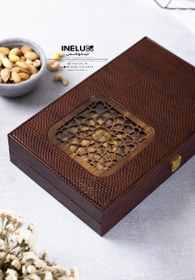 تصویر باکس چرمی زرچین Zarchin nuts box