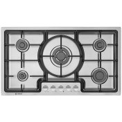 تصویر اجاق گاز اسنوا SGH5-1101S ۵ شعله با پلوپز وسط استیل 