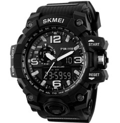 تصویر ساعت دوزمانه اسپرت کیفیت بالا-مقاوم-ضدآب - کد۱ | Sport watch