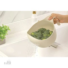 تصویر ست آبکش لیمون مدل دسته دار بسته 3 عددی lemon drain set, model with handle, 3-piece package