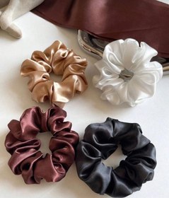 تصویر ست ۴ عددی ، کش مو ، ساتن 