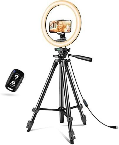 Rgb Led Selfie Circle Ring Light With 1.6 Meter Tripod Stand And