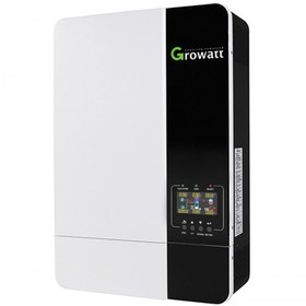 تصویر سانورتر 5000W برند گرووات مدل SPF ES 5000 با شارژر 100 آمپر MPPT Growatt sunverter 5000W 48V off Grid Solar SPF 5000 Es