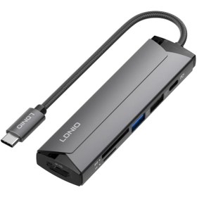 تصویر هاب 6 پورت Type-C الدینیو DS-56H Ldnio DS-56H Type-C 6Port Hub