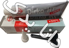تصویر چسب واشرساز سیلیکونی دیرکو DIRKO آلمانی اصل به رنگ خاکستری روشن 75 گرمی ا Dirko Sealant & Gasket Maker Dirko Sealant & Gasket Maker