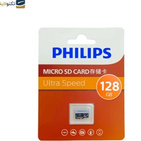 تصویر کارت حافظه microSDXC فیلیپس مدل A1-V30 کلاس 10 استاندارد UHS-I U3 سرعت 80MBps ظرفیت 128 گیگابایت Philips Elite microSDXC Flash Card - 128GB