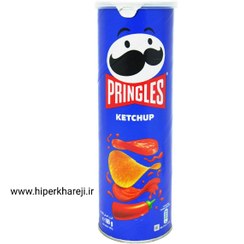 تصویر چیپس پرینگلز pringles مدل کچاپ ketchup وزن 165 گرم 
