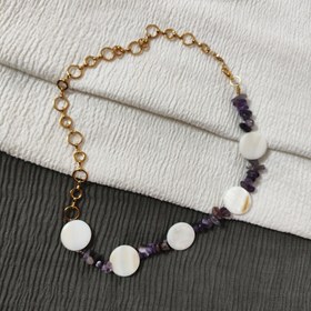 تصویر گردنبند سنگ صدف 