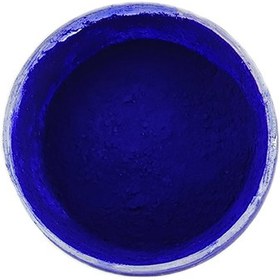 تصویر رنگ پودری آبی کاربنی ساده 