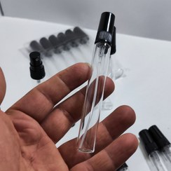 تصویر شیشه عطر۱۰میل تستر درب و والف مشکی(بسته۱۰۰عددی) 
