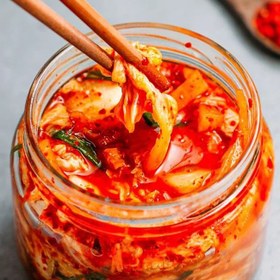 تصویر کیمچی کلم سفید یک کیلویی White cabbage kimchi