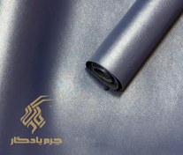 تصویر چرم مصنوعی طرح ساده رنگ‌سورمه ای - ۵۰*۱۴۰ سانتیمتر (نیم متر ) 