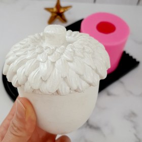 تصویر قالب سیلیکونی شمع بلوط 