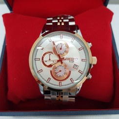 تصویر ساعت مچی سیکو رزگلد مردانه ژاپن به همراه جعبه و باطری اضافه 2363 G 