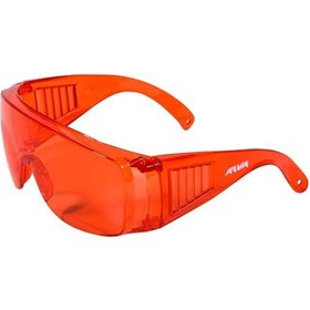 تصویر عینک ایمنی قرمز آروا مدل ۸۱۴۴ Arva red safety glasses model 8144