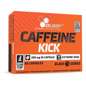 تصویر قرص کافئین کیک الیمپ Olimp Caffeine Kick 200 mg – Black Series