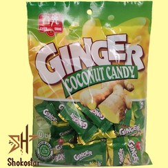تصویر آبنبات زنجبیلی جینجر تافی ۱۶۰ گرم 
