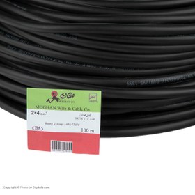 تصویر کابل برق افشان 2 در 4 مغان flexible Cable NYMHY 2*4 Moghan