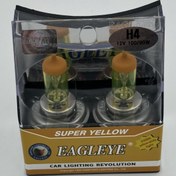 تصویر لامپ خودرو عقاب / پایه H4 مدل Super Yellow (زرد) ولت 12 