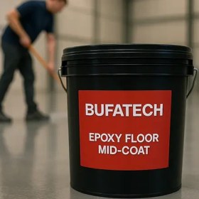 تصویر کفپوش اپوکسی بوفاتک لایه میانی دوام و استحکام 