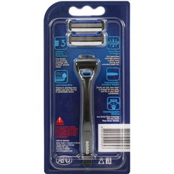 تصویر تیغ سه لبه صابون دارPeace 3 به همراه یدک دورکو (1دسته+2 تیغ) 