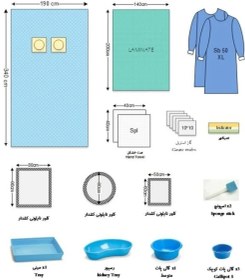 تصویر پک جراحی آنژیوگرافی استریل 