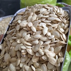 تصویر تخمه کدو سفید گوشتی ایرانی (نیم کیلو) 