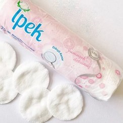 تصویر پد سکه ای برند ترکی Ipek در دو تعداد 70 عددی (89 تومان) و 150 عددی( 179 تومان) Cosmetic Pad