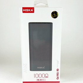 تصویر شارژر همراه هیسکا مدل Qi-106PD ظرفیت 10000 میلی آمپر ساعت HISKA Qi 106 PD 10000mAh PowerBank