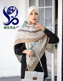 تصویر روسری گوچی حاشیه گلدار (146) 