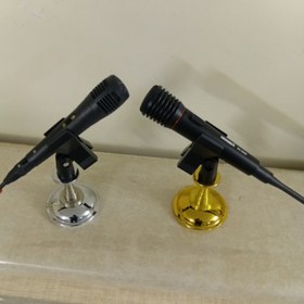 تصویر پایه میکرفون ویترینی تمام فلزی پایه میکرفون کنفرانسی