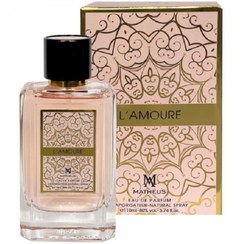 تصویر ادکلن زنانه متئوس مدل lamoure حجم 110mL 