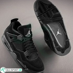 تصویر نایک ایر جردن ۴ تمام مشکی Nike air jordan 4 black 